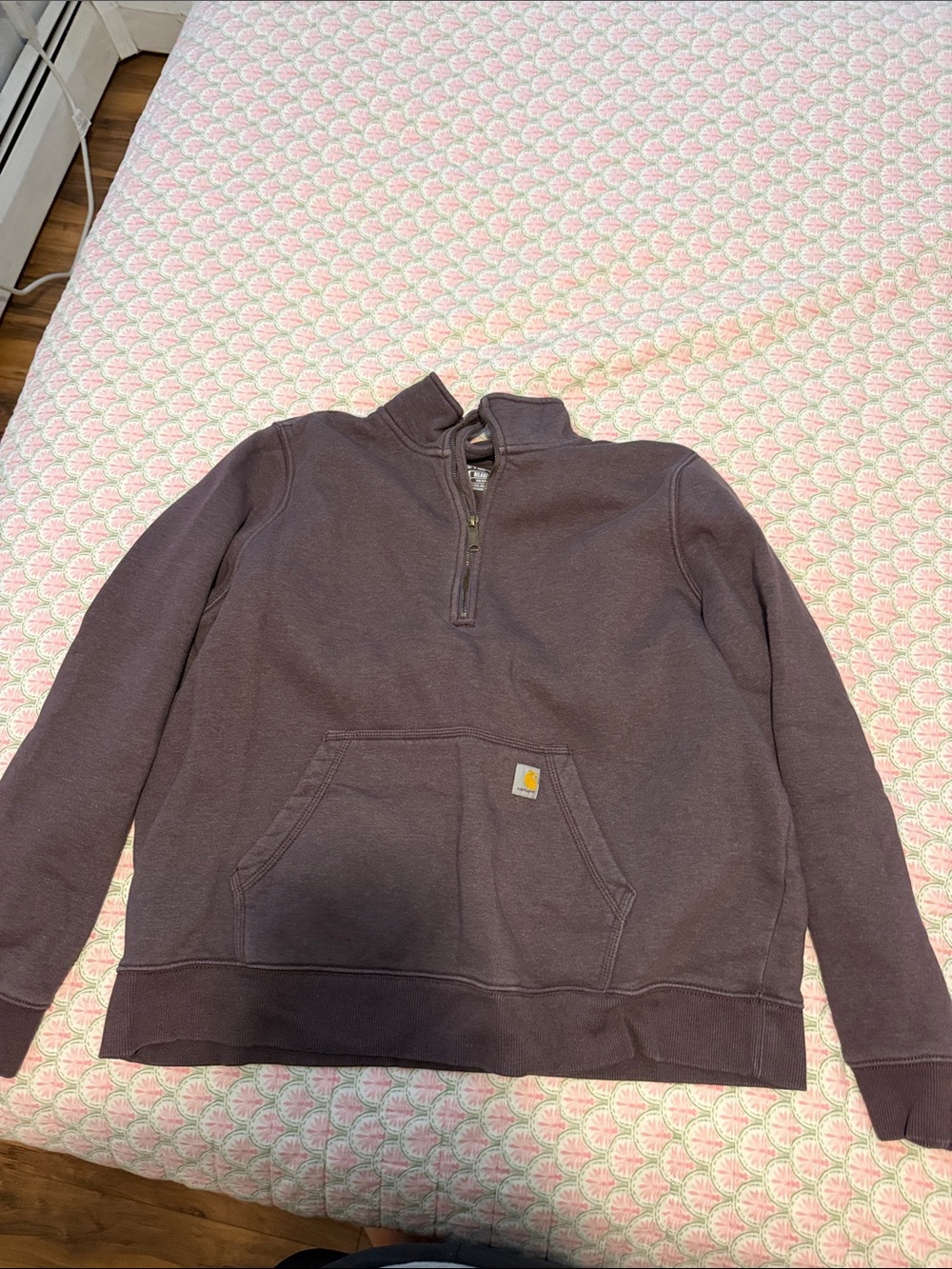 Carhartt Women’s Quarter Zip Pocket Sweatshirt - Dark Purple